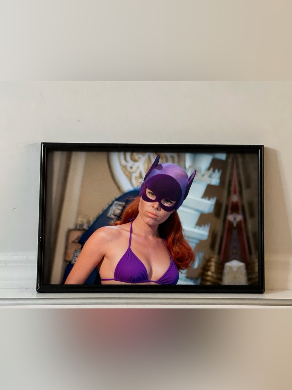 Batman Batgirl Yvonne Craig Pinup Girl Art Poster
